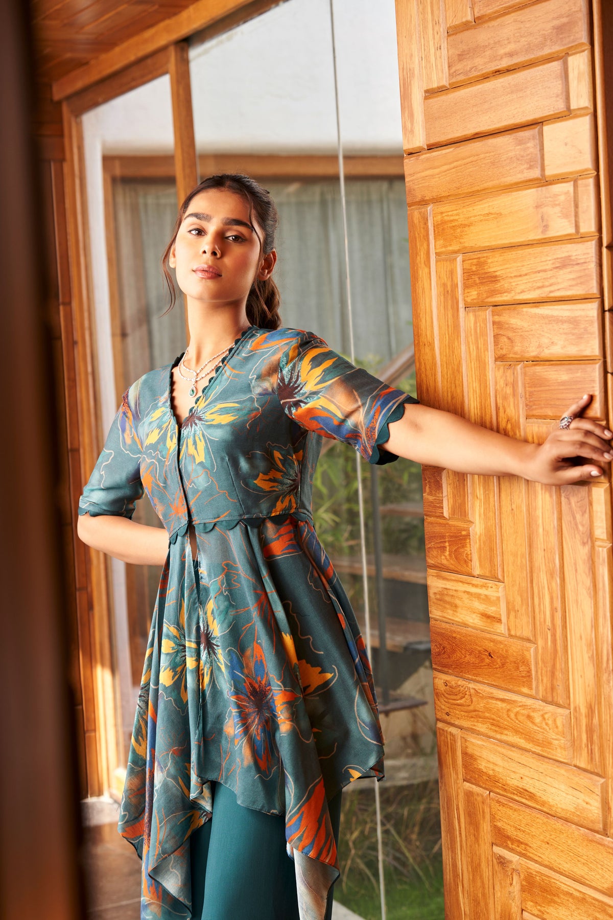 Summer Flower Tunic Set