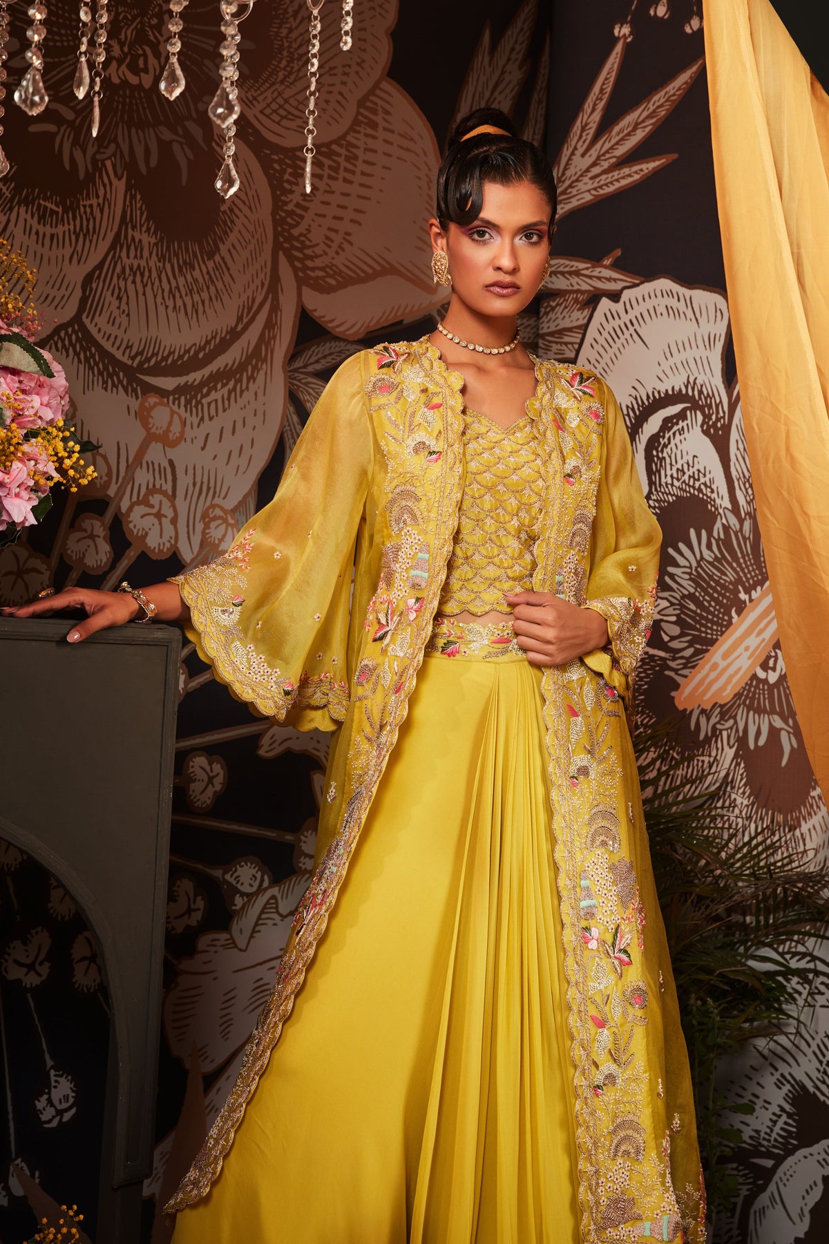 Lime Green Lehenga Set