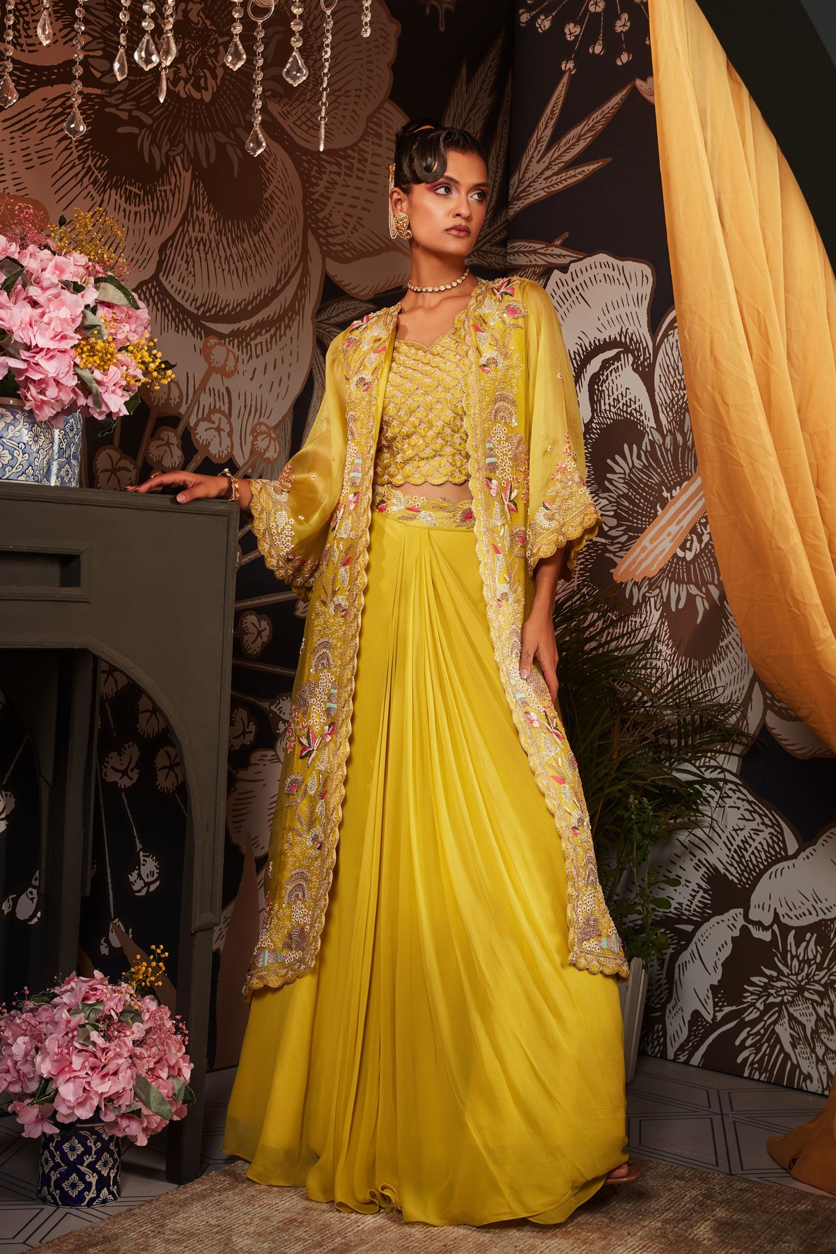 Lime Green Lehenga Set