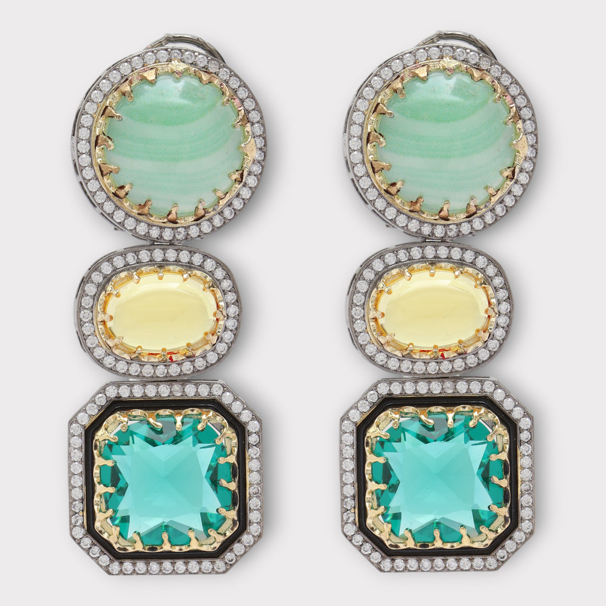 Serenity Gold Dangler Earrings