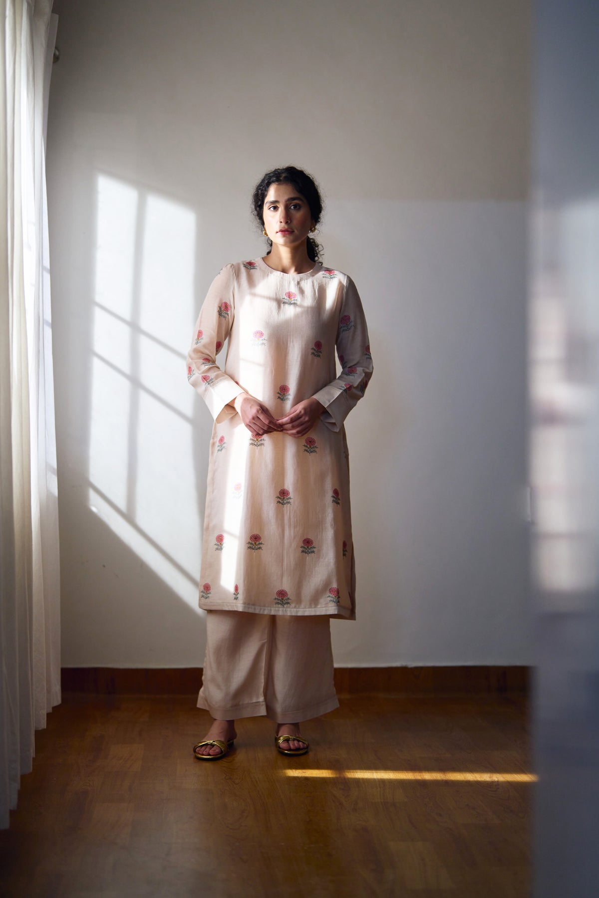 Zuri Chanderi Kurta Set